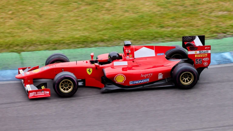 Formula 1 Race Car on Track