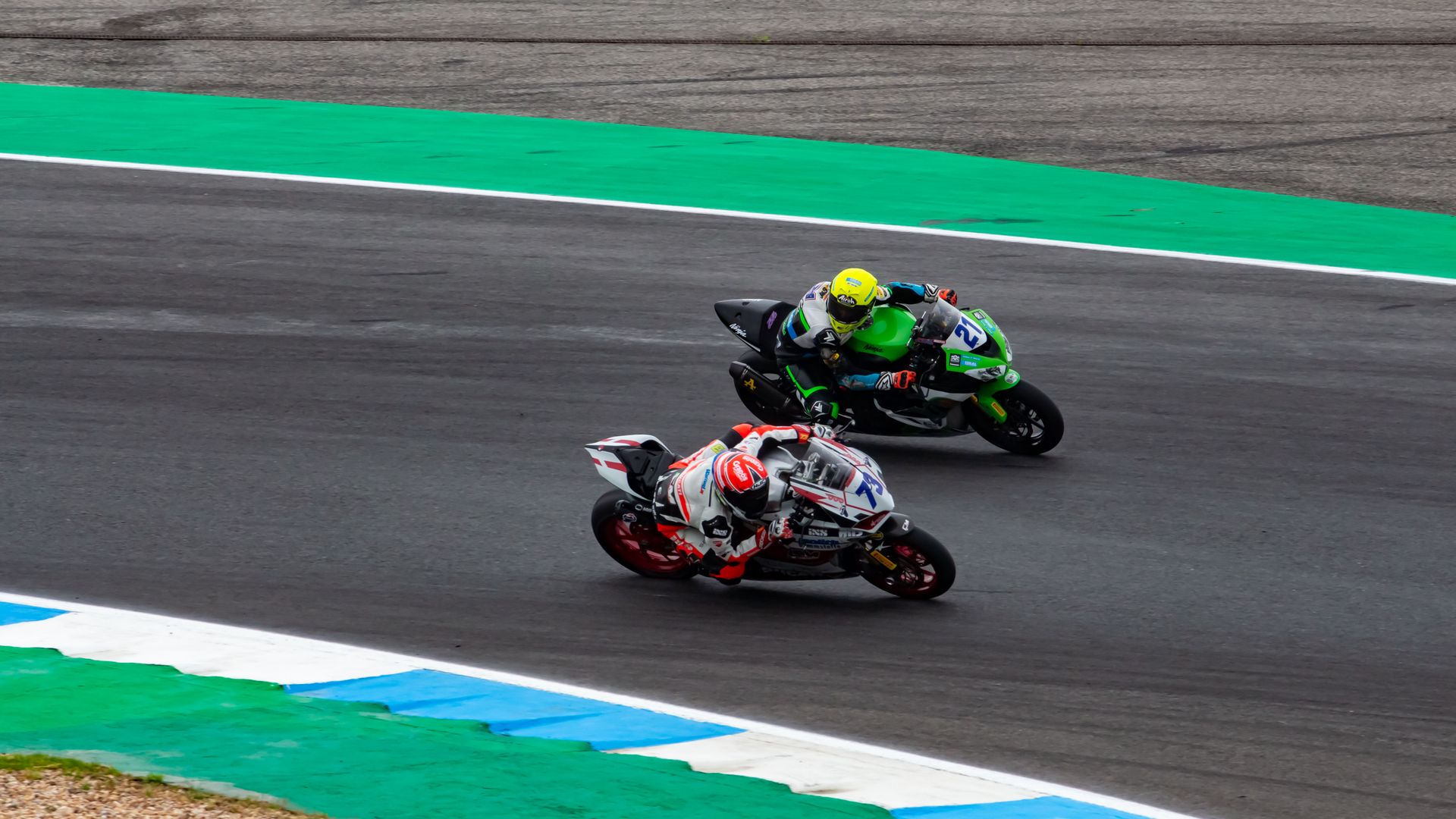 Motorcycle Racing on Track