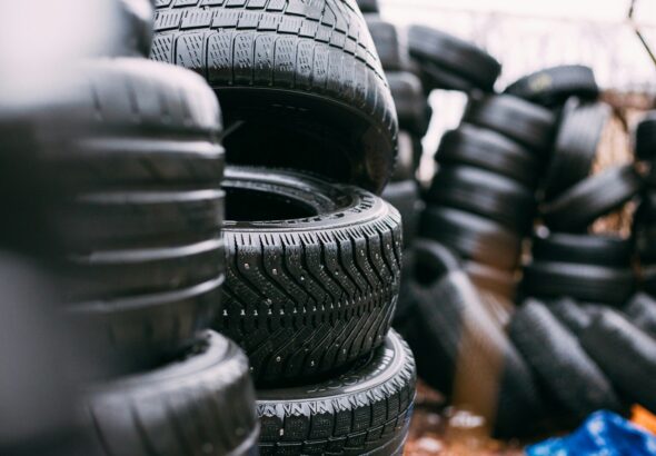 piles of car tires