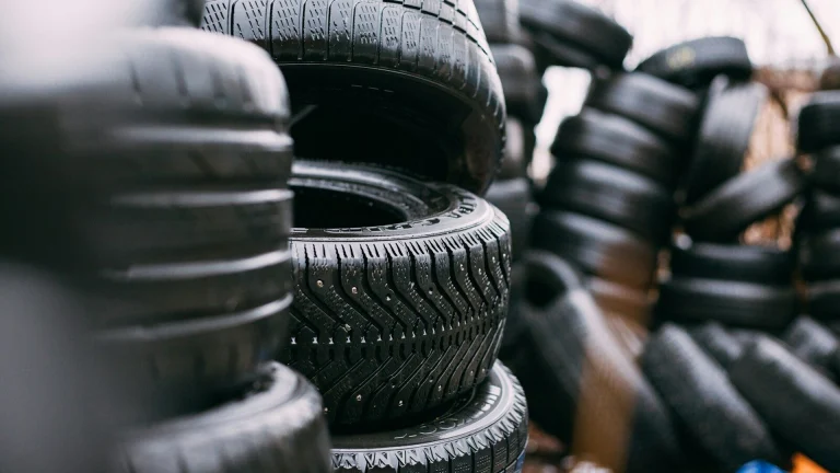 piles of car tires