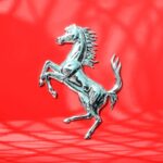 silver horse emblem