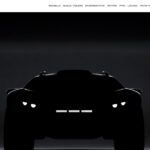 Silhouette teaser image of the 2027 Rezvani Dune showing its front fascia and headlights