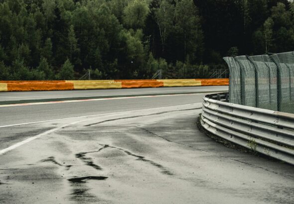race track corner