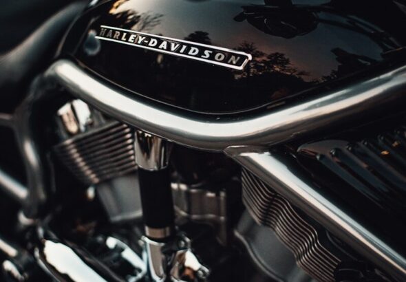 close up of a motorcycle