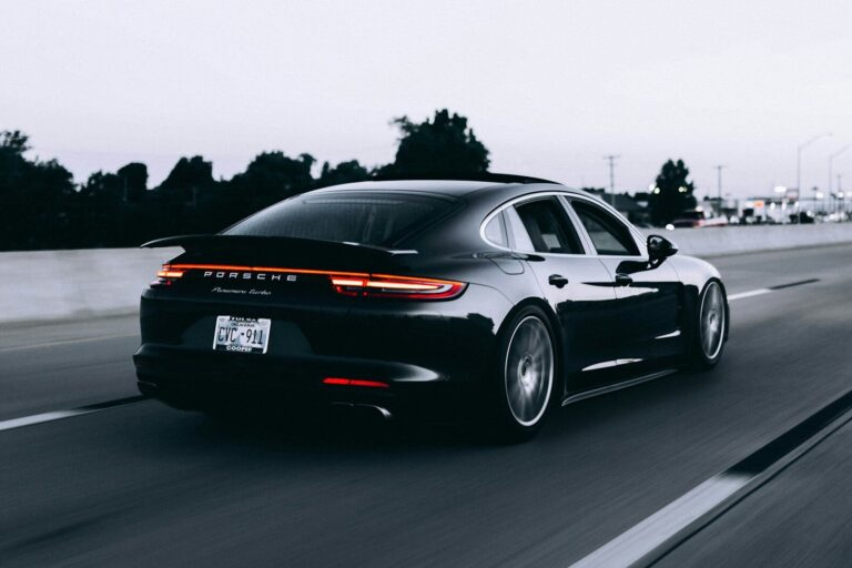 Porsche Panamera sports sedan, similar to the two stuck in the sand at Toronto's Woodbine Beach