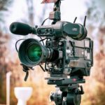 black and gray video camera
