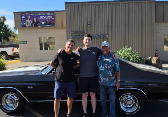 Black 1971 Chevrolet Chevelle SS recovered by CHP Auburn 33 years after a 1993 San Mateo County theft