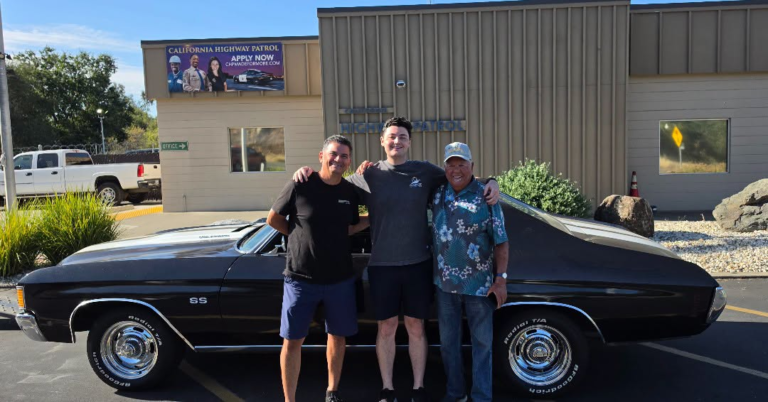 Black 1971 Chevrolet Chevelle SS recovered by CHP Auburn 33 years after a 1993 San Mateo County theft