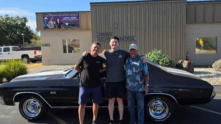Black 1971 Chevrolet Chevelle SS recovered by CHP Auburn 33 years after a 1993 San Mateo County theft