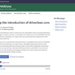 Screenshot of the "Stop the introduction of driverless cars" petition on the UK Parliament petitions site