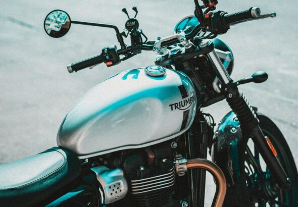 black and gray motorcycle