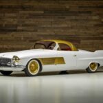 One-off 1953 Cadillac Elegante with hand-formed aluminum coachwork and 24-karat gold-plated trim