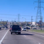 Multi-lane Academy Boulevard in Colorado Springs, Colorado
