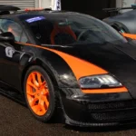 Black and orange Bugatti Veyron Grand Sport Vitesse World Record Car Edition