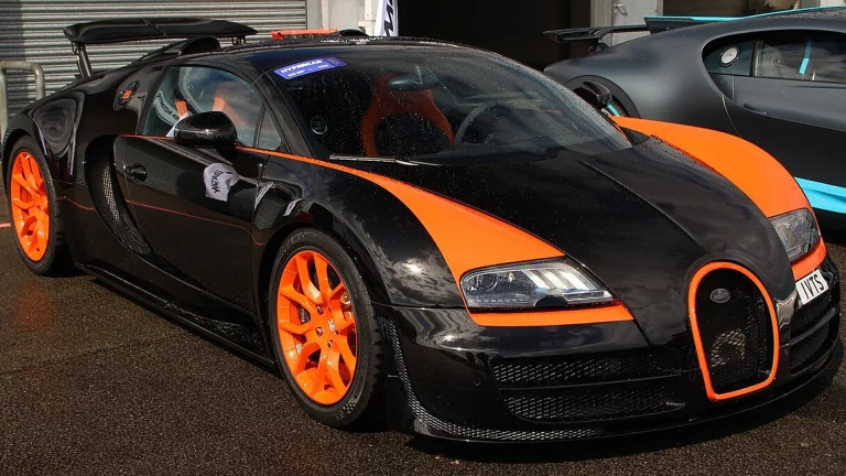 Black and orange Bugatti Veyron Grand Sport Vitesse World Record Car Edition
