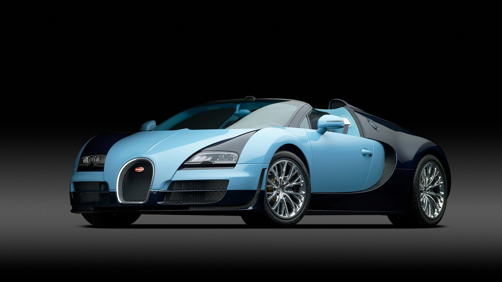 Bugatti Veyron 16.4 Grand Sport Vitesse Legend Jean-Pierre Wimille in Bleu Wimille and exposed dark blue carbon