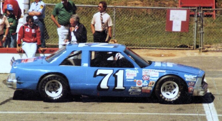 Dave Marcis' #71 Chevrolet at Pocono Raceway in 1983