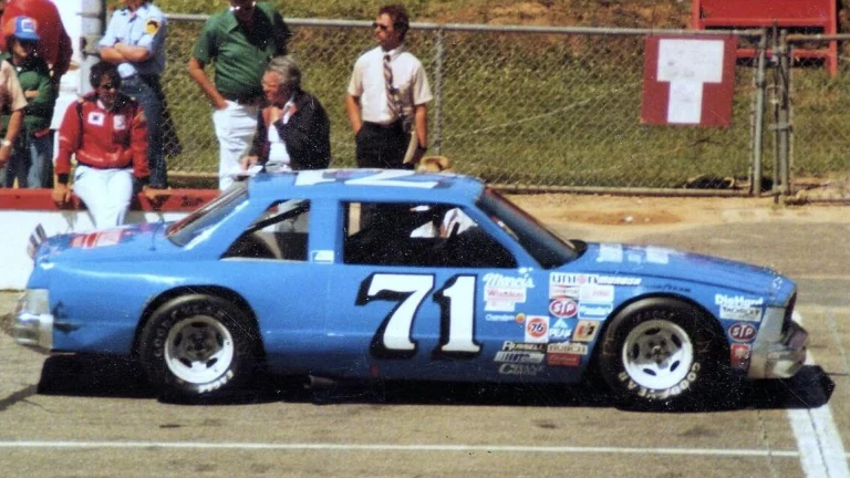 Dave Marcis' #71 Chevrolet at Pocono Raceway in 1983
