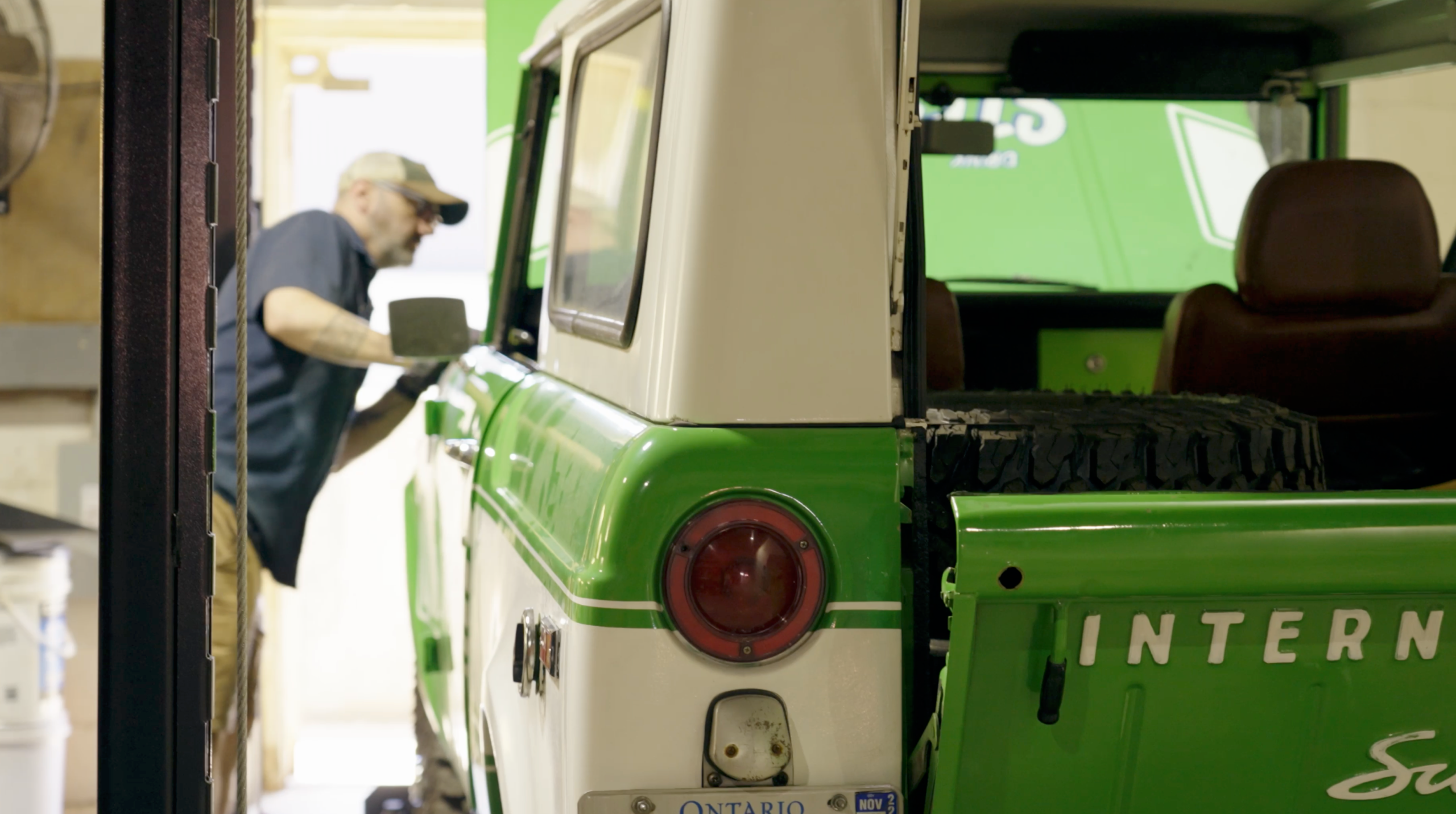 Electric 1970 International Harvester Scout 800A converted by Beachman for Steam Whistle Brewing
