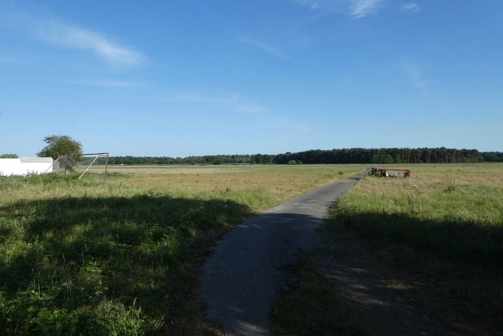 The runway area at Elvington Airfield near York, England