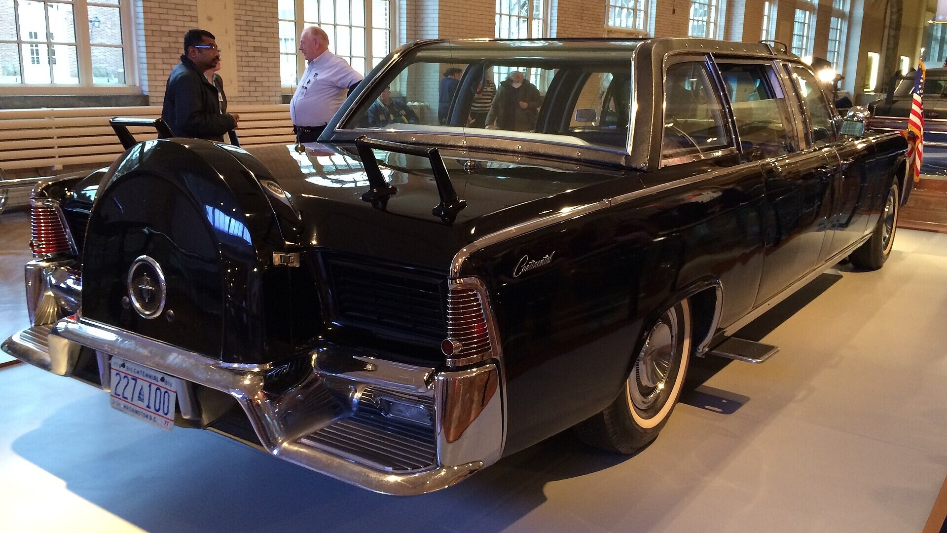 JFK presidential limousine SS-100-X on display at The Henry Ford museum