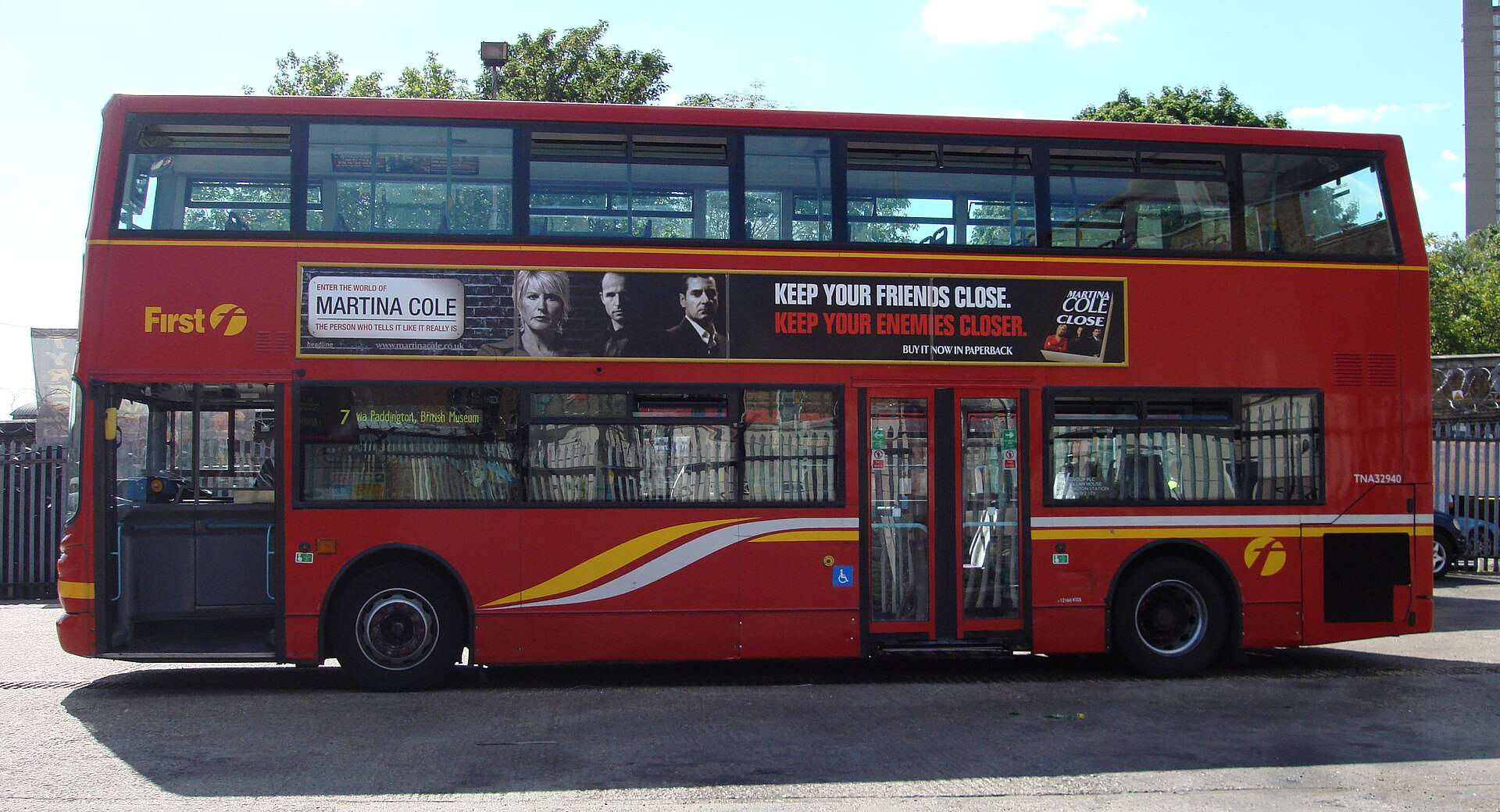 A London route 7 double-decker bus