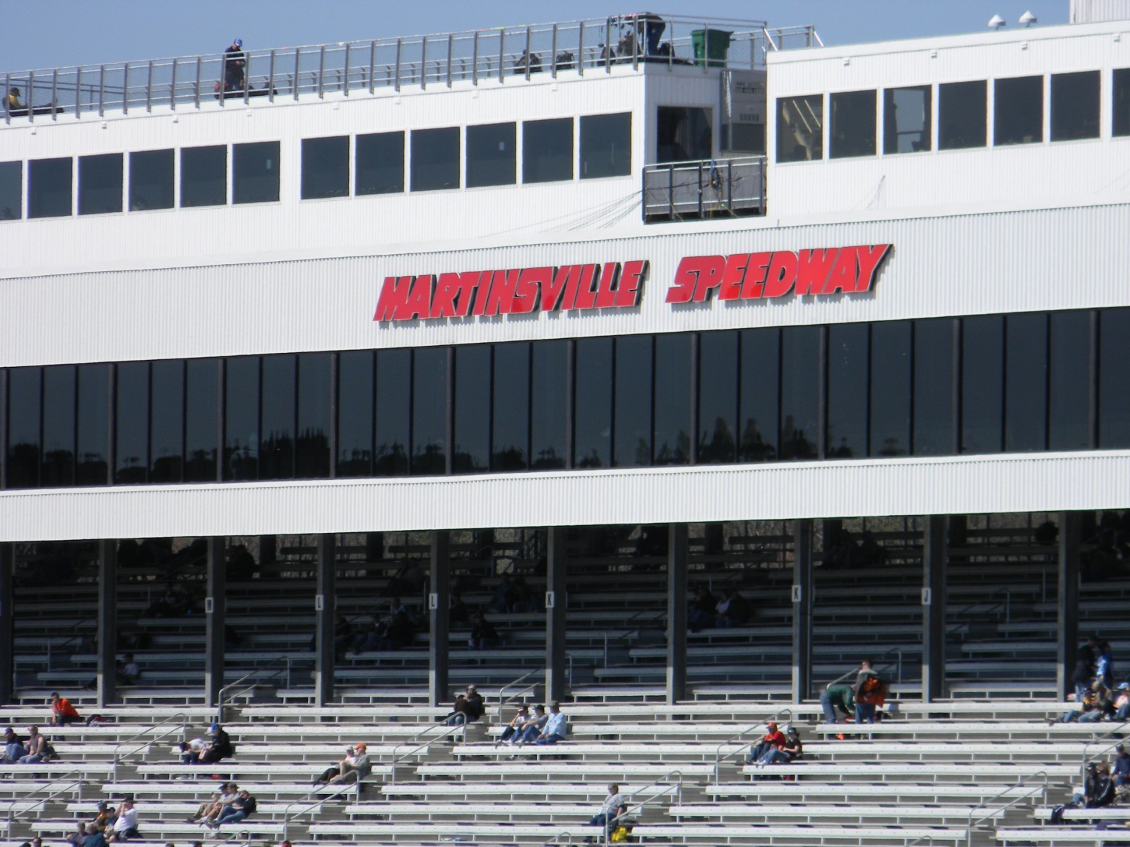 The scoring tower at Martinsville Speedway