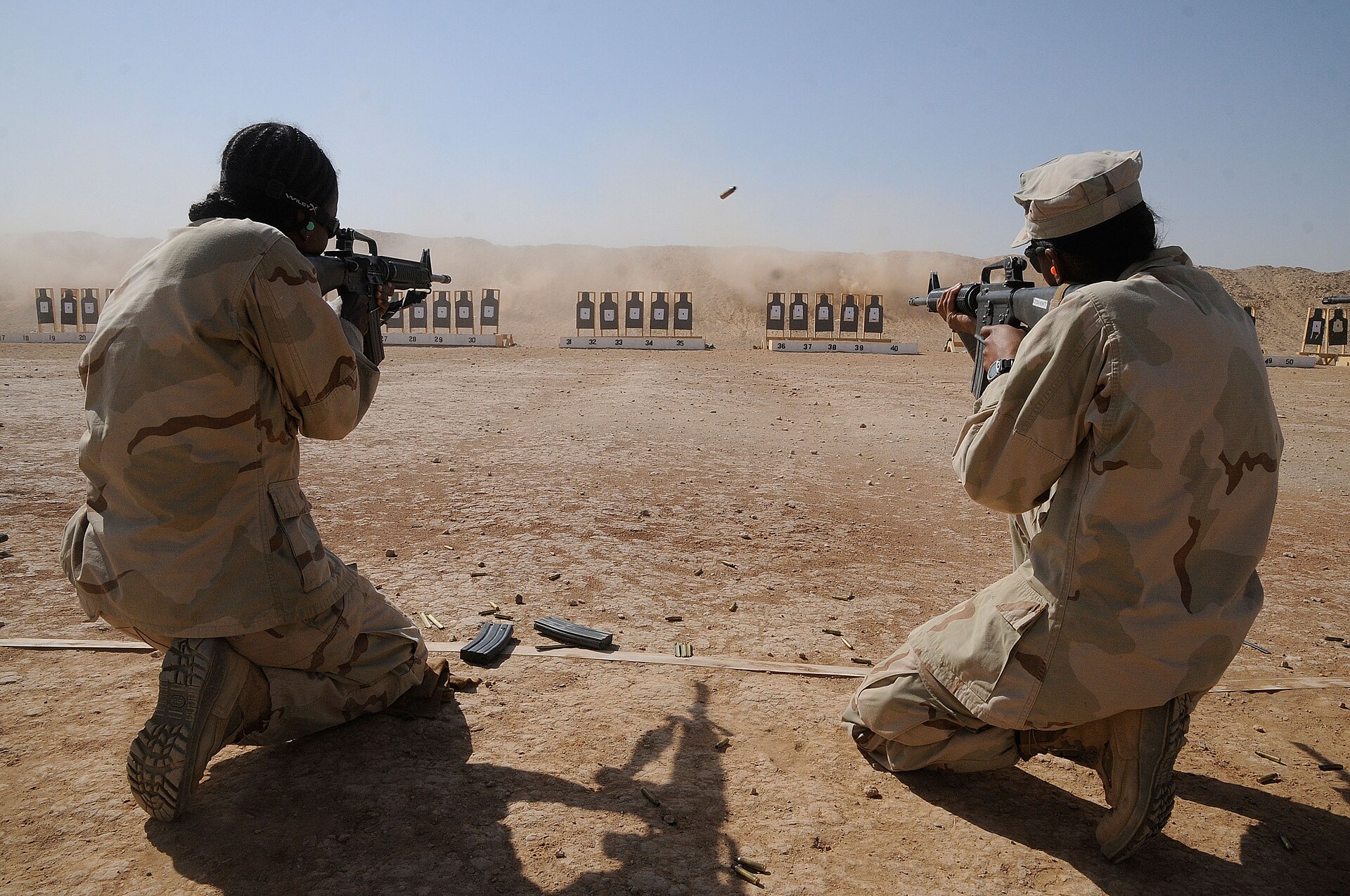 A Navy Seabee construction mechanic at Camp Leatherneck, Afghanistan