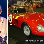 Pink Floyd drummer Nick Mason and his Ferrari 250 GTO