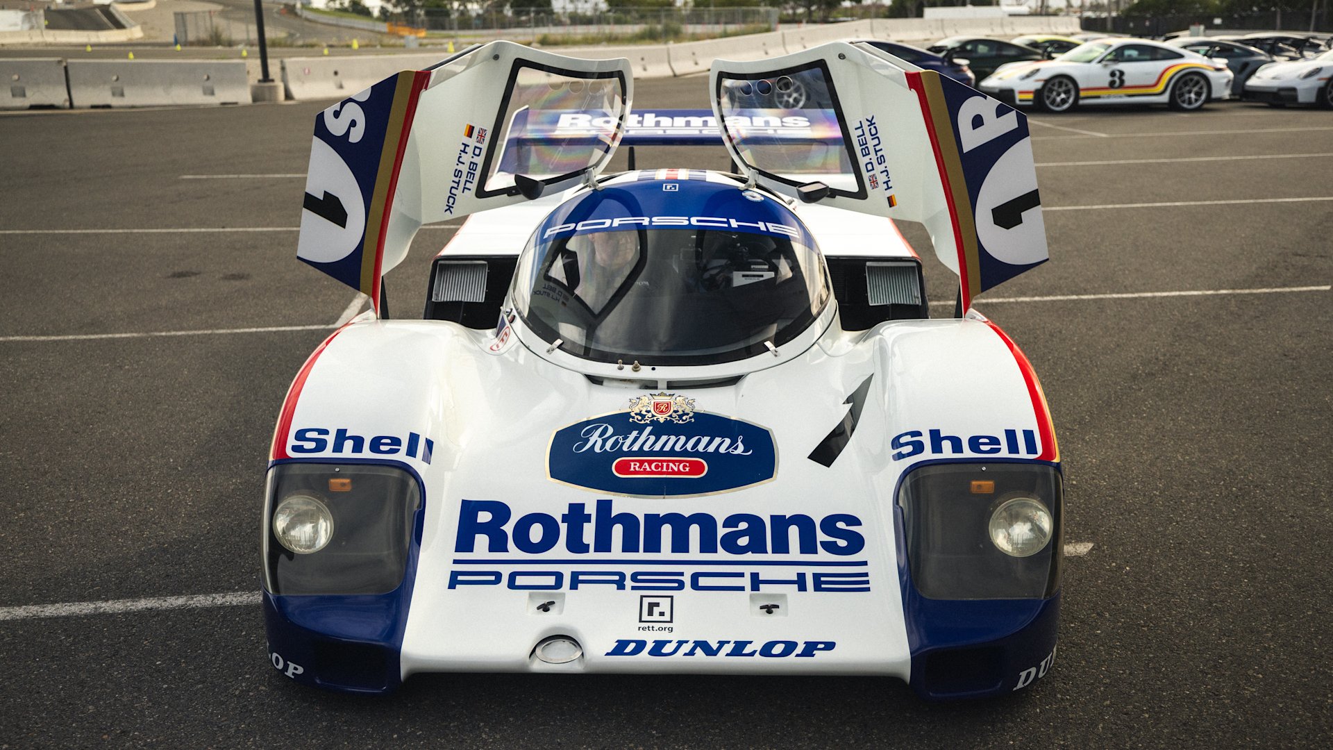 Factory Porsche 962 chassis 962C-005 at Porsche Motorsport North America in Carson, California