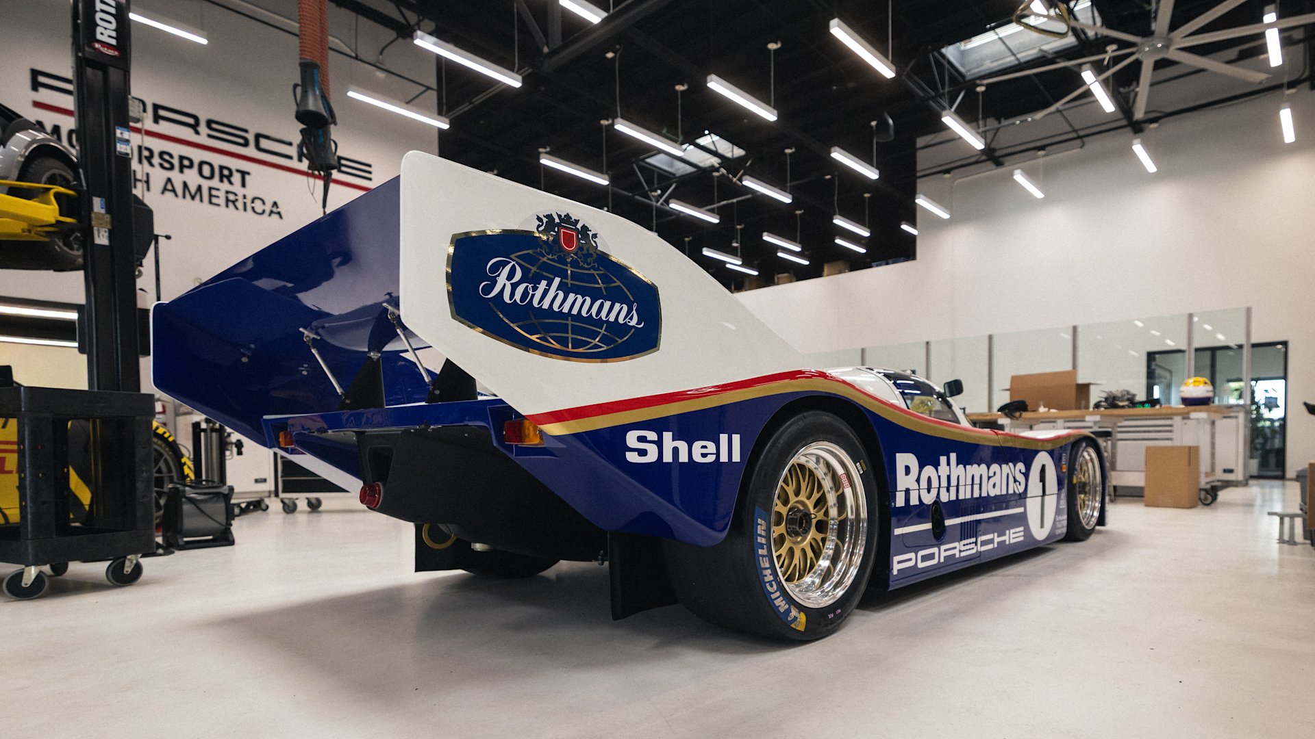 Rothmans Porsche 962 962C-005 after restoration by Porsche Motorsport North America