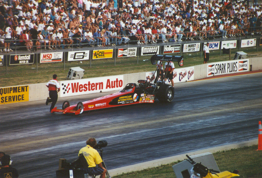 Scott Kalitta's Top Fuel dragster in Denver in 2007
