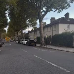 St Mark's Road in North Kensington, London, home of the phantom bus legend