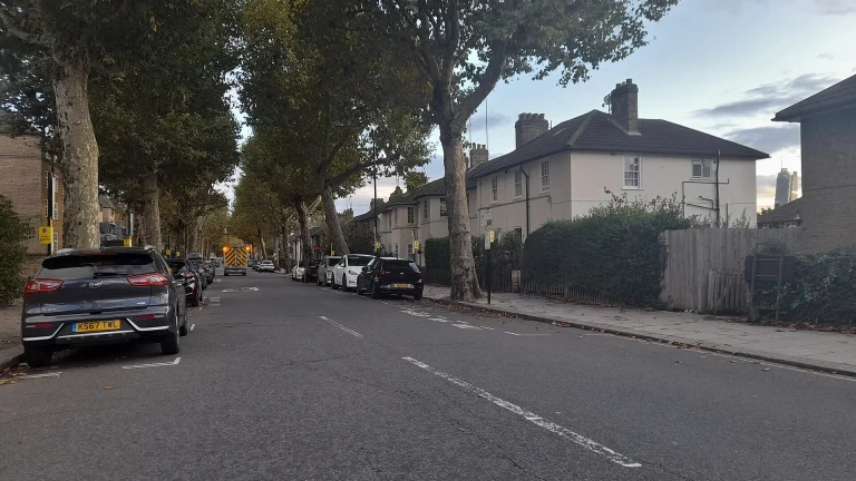 St Mark's Road in North Kensington, London, home of the phantom bus legend
