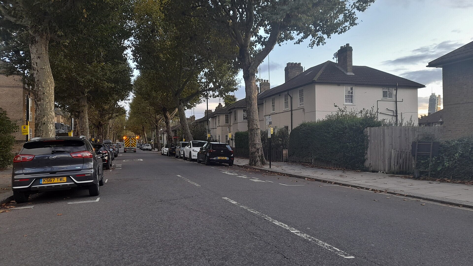 St Mark's Road in North Kensington, London, home of the phantom bus legend