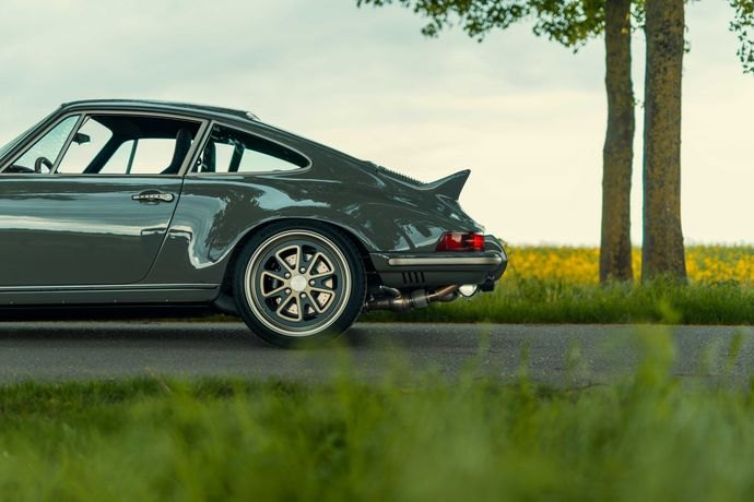 TECHART GTclassic side profile with ducktail spoiler and Retrosport wheels