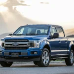 blue Ford pickup truck