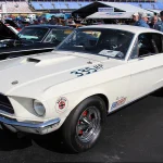 Wimbledon White 1968 Ford Mustang 428 Cobra Jet fastback