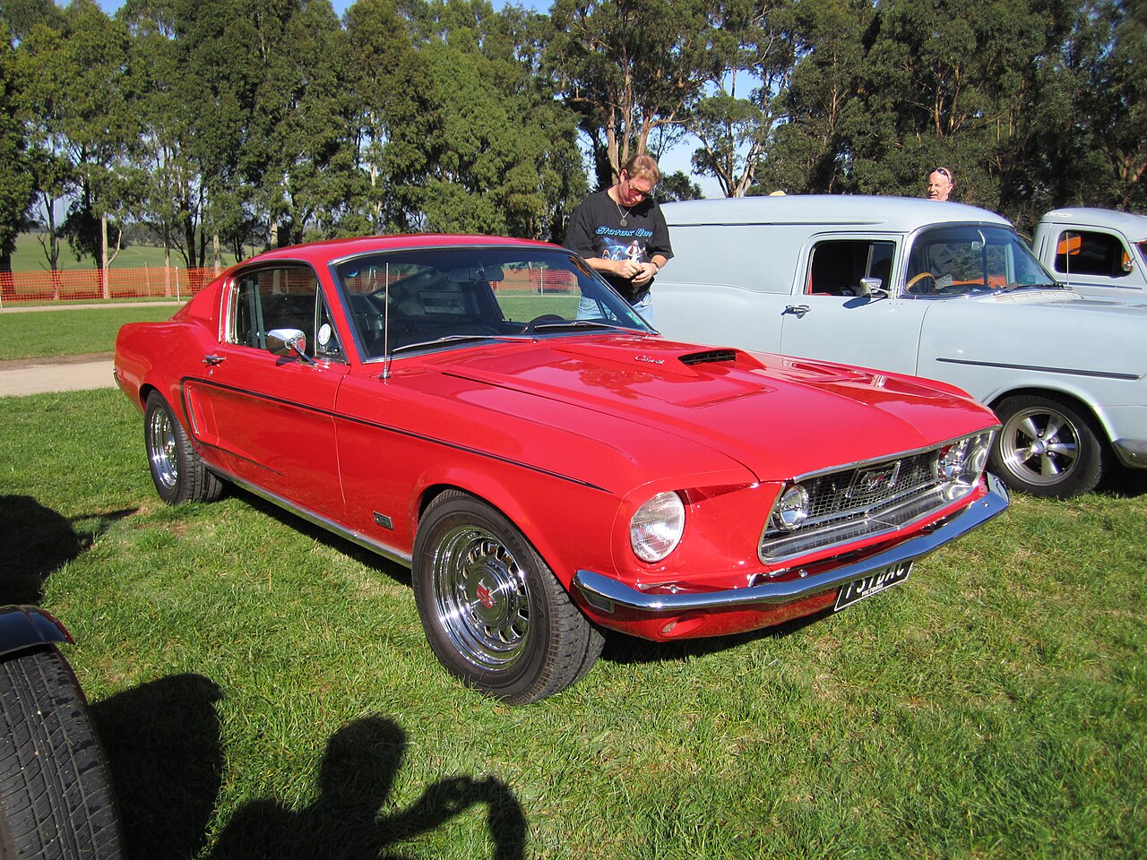 Candyapple Red 1968 Ford Mustang Cobra Jet fastback