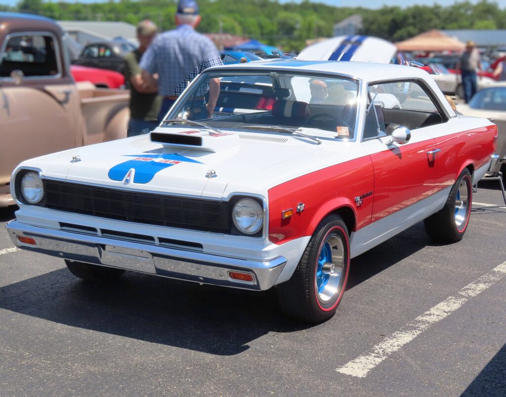 1969 AMC Hurst SC/Rambler in red, white and blue A-scheme paint
