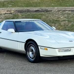White 1984 Chevrolet Corvette VIN #1 front three-quarter view