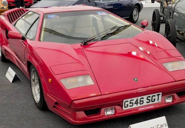 Red 1989 Lamborghini Countach 25th Anniversary