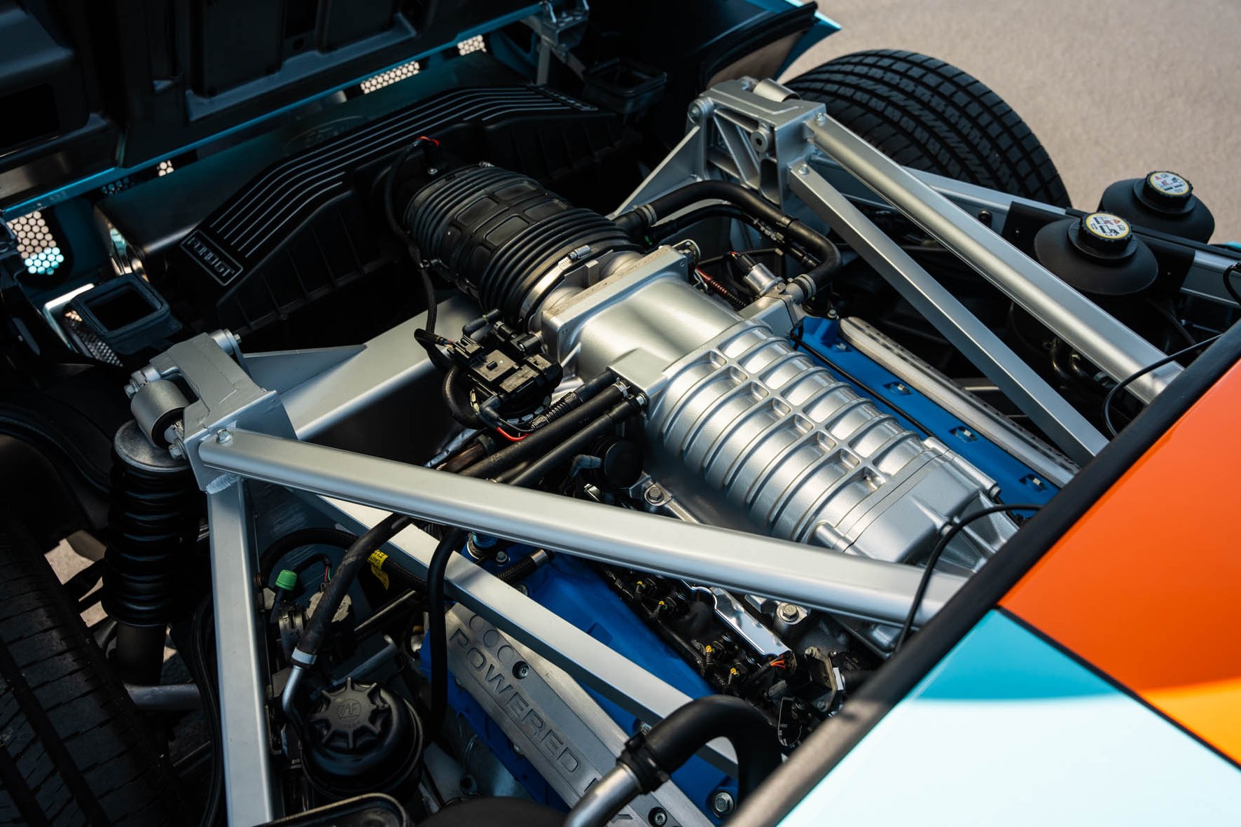 Supercharged 5.4-liter V8 in the 2006 Ford GT Heritage Edition