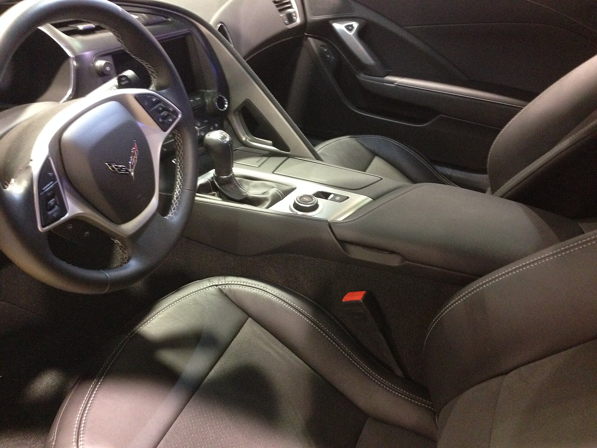 Interior of a representative 2014 Chevrolet Corvette Stingray