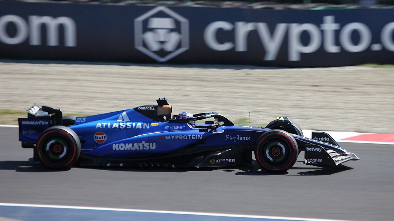 Alex Albon in the Williams FW47 at the 2025 Italian Grand Prix