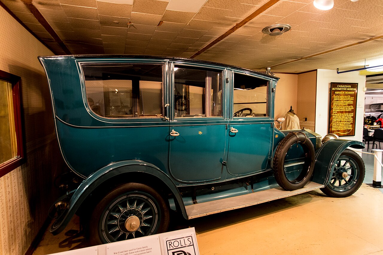 Vintage sedan on display at the Canadian Automotive Museum in Oshawa