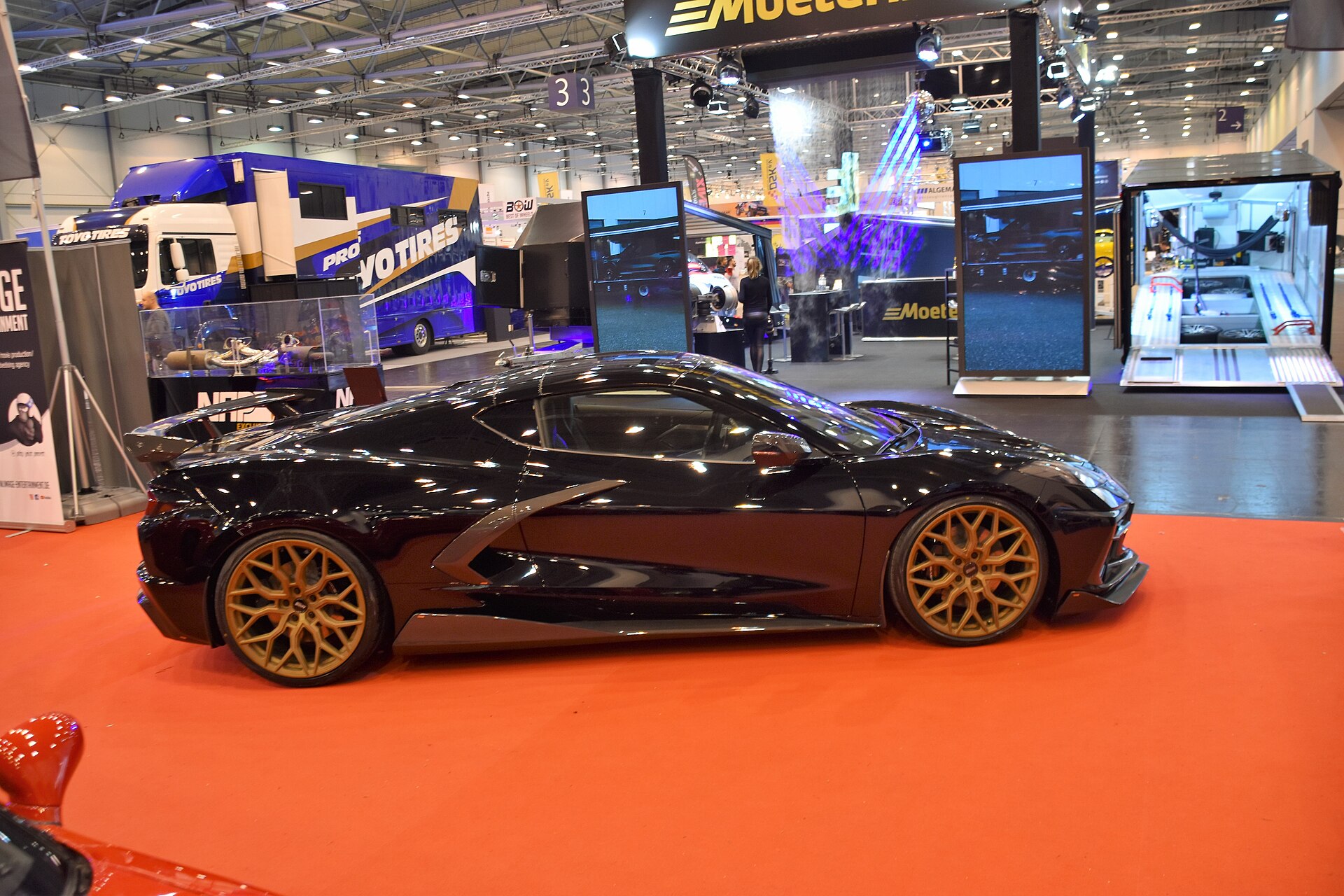 A Chevrolet Corvette Stingray C8 coupe