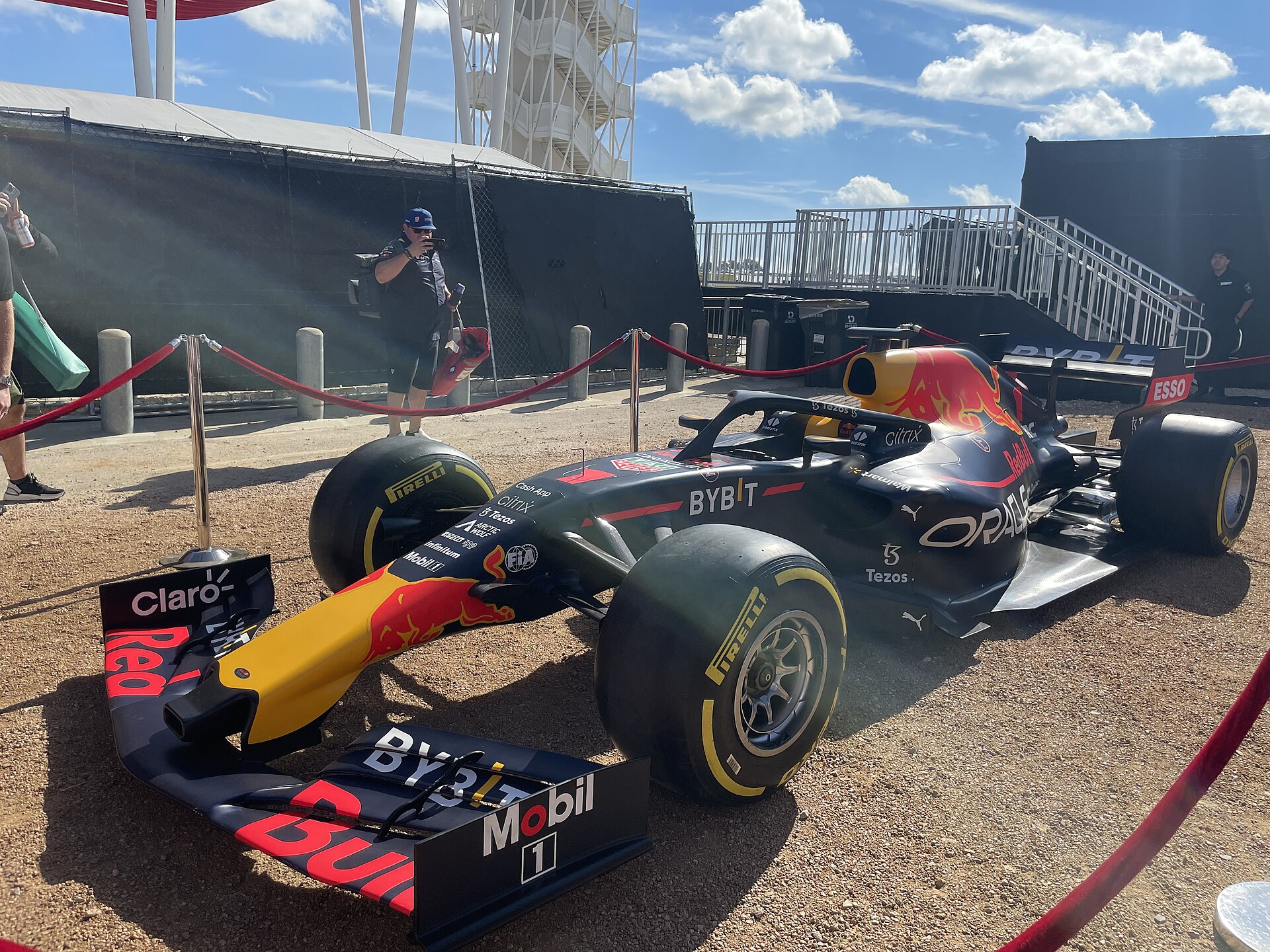 Red Bull F1 car on display at Circuit of the Americas