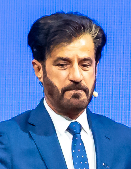 FIA president Mohammed Ben Sulayem at the 2024 Geneva International Motor Show