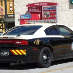 Florida Highway Patrol Dodge Charger patrol car parked